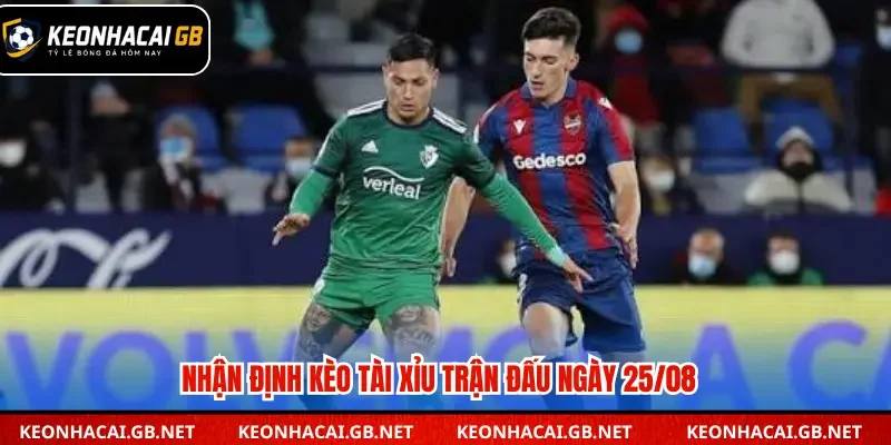 Nhận định kèo tài xỉu trận đấu ngày 25/08